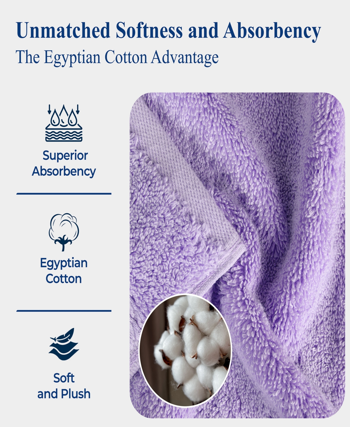 Superior Egyptian Cotton 9-pc. Towel Set In Purple
