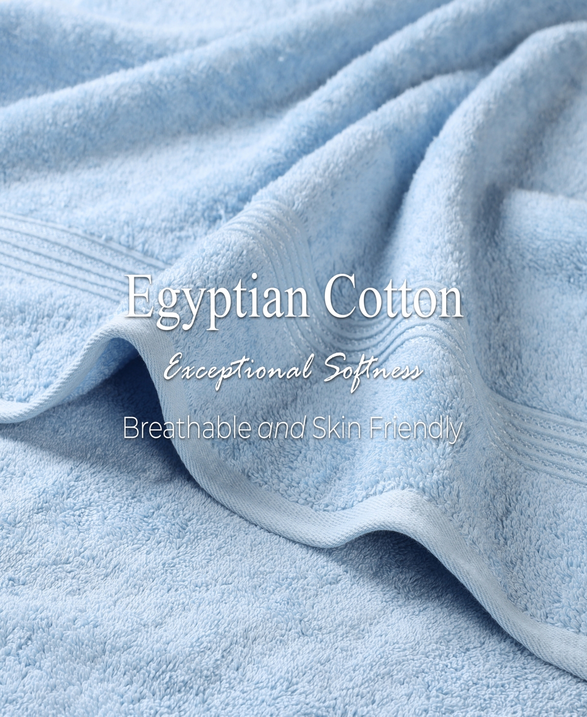 Superior Egyptian Cotton 9-pc. Towel Set In Blue