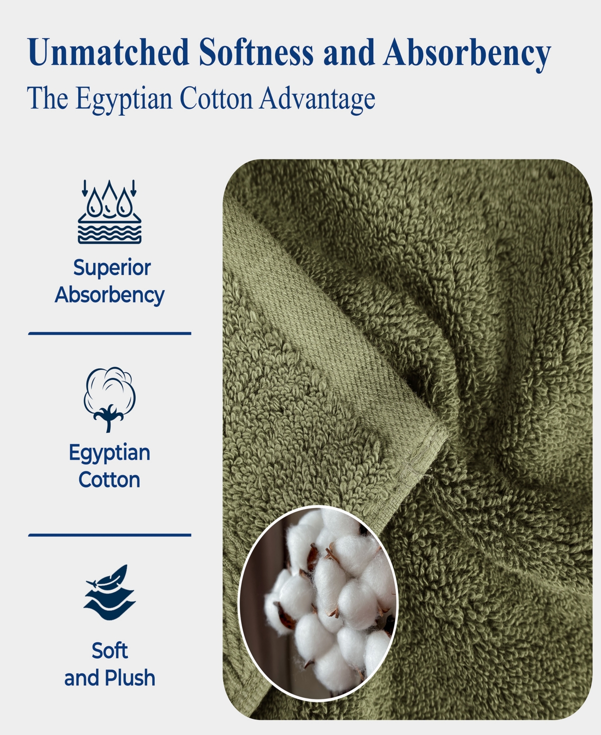 Superior Egyptian Cotton 9-pc. Towel Set In Green