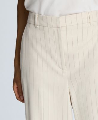 Women's Pinstripe High Rise Wide Leg Trouser