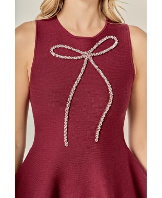 Women's Peplum Sleeveless Knit Top