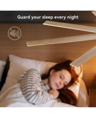 76-inch Modern and Simple Black 8-Blade Ceiling Fans with Remote Control and Lighting Kit