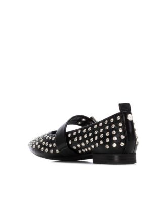Women's Mary Jane Studded Ballet Flats By XTI