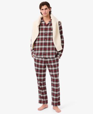 Men's 2-Piece Flannel Top and Pajama Set