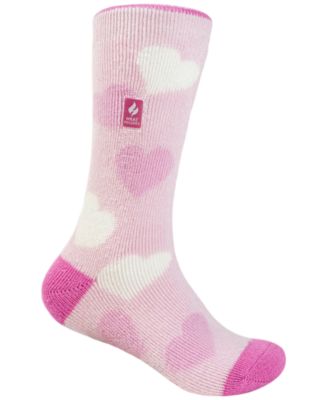 Boys' and Girls' Toddler 10-6.5 Harper Hearts Crew Socks