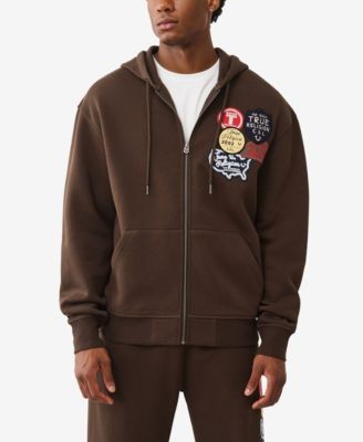 True Religion - Men's Patch Vintage Zip Up Hoodie