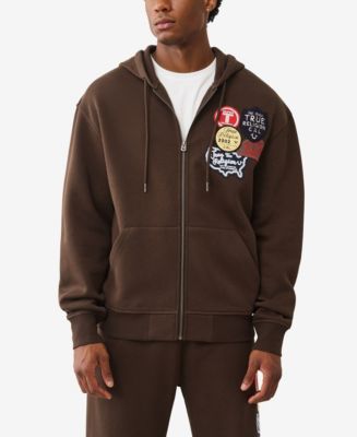 TRUE RELIGION ブラウン フード付きパーカー TRUE RELIGION ブラウン フード付きパーカー - メルカリ