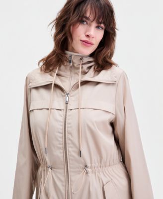 Women's Bibbed Hooded Anorak Coat