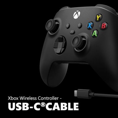 Xbox Wireless Controller + USB-C Cable - Black