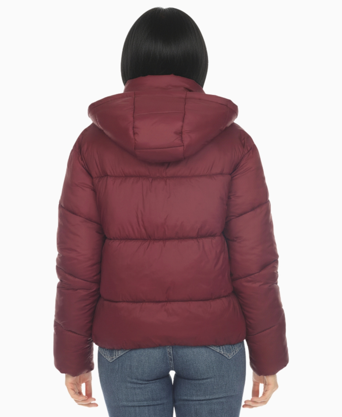 White Mark Women's Quilted Puffer Full Front Zipper Jacket In Multi