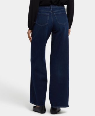 Petite Teresa Wide Leg Contoured Seam Jeans