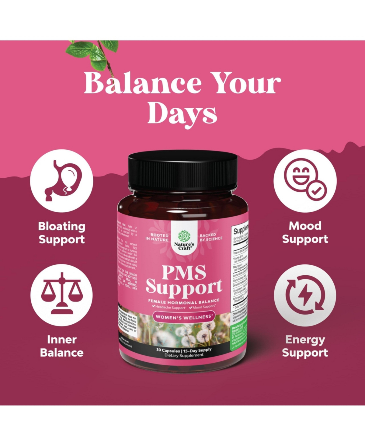 Pms Support Capsules, 30ct