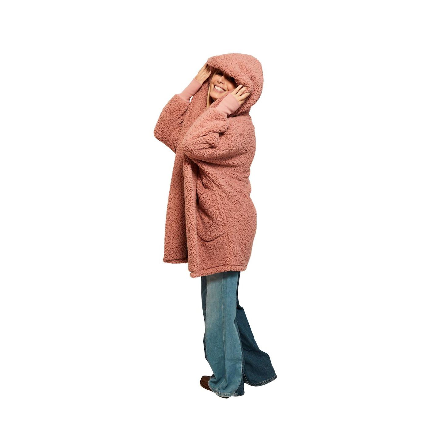 Женский свитер Jill Martin Pink WNBA Breast Cancer Awareness Oversized Hooded — фото 5