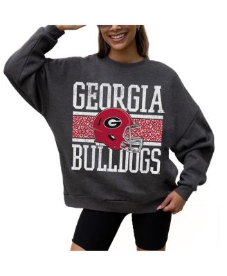 Women's Charcoal Georgia Bulldogs Premium Fleece Pullover Sweatshirt