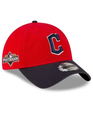 New Era - Men's Red Cleveland Guardians 2025 MLB Postseason Side Patch 9TWENTY Adjustable Hat