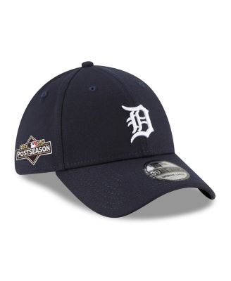 New Era - Men's Navy Detroit Tigers 2025 MLB Postseason Side Patch 39THIRTY Flex Hat