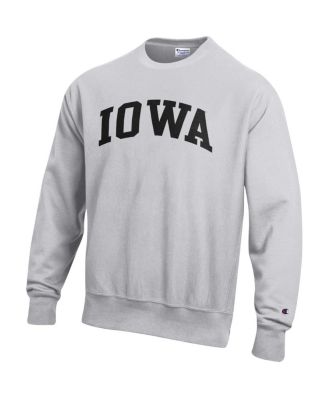 Men's Gray Iowa Hawkeyes Reverse Weave Fleece Sweatshirt