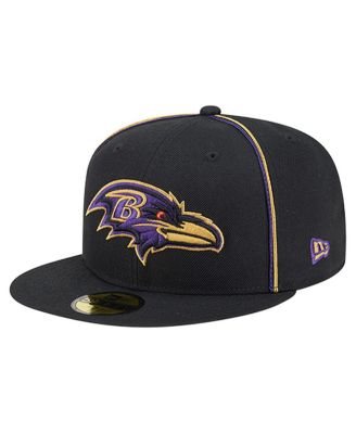 New Era - Men's Black Baltimore Ravens Soutache 59FIFTY Fitted Hat