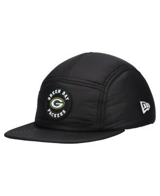 New Era - Men's Black Green Bay Packers Quilted Camper Adjustable Hat