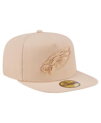 Men's Light Beige Philadelphia Eagles Color Pack A-Frame 59FIFTY Fitted Hat