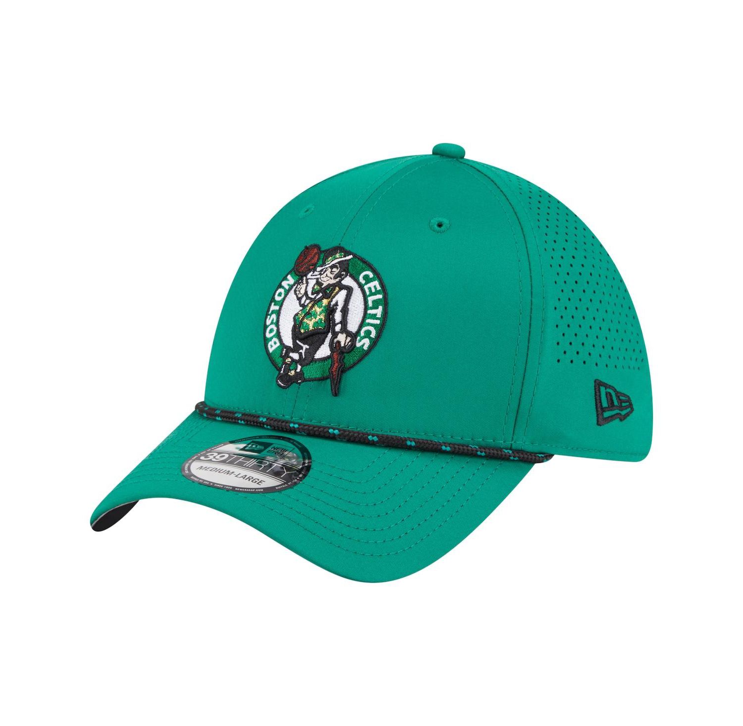 Men's Kelly Green Boston Celtics Featherweight Poly Rope Flex 39Thirty Hat