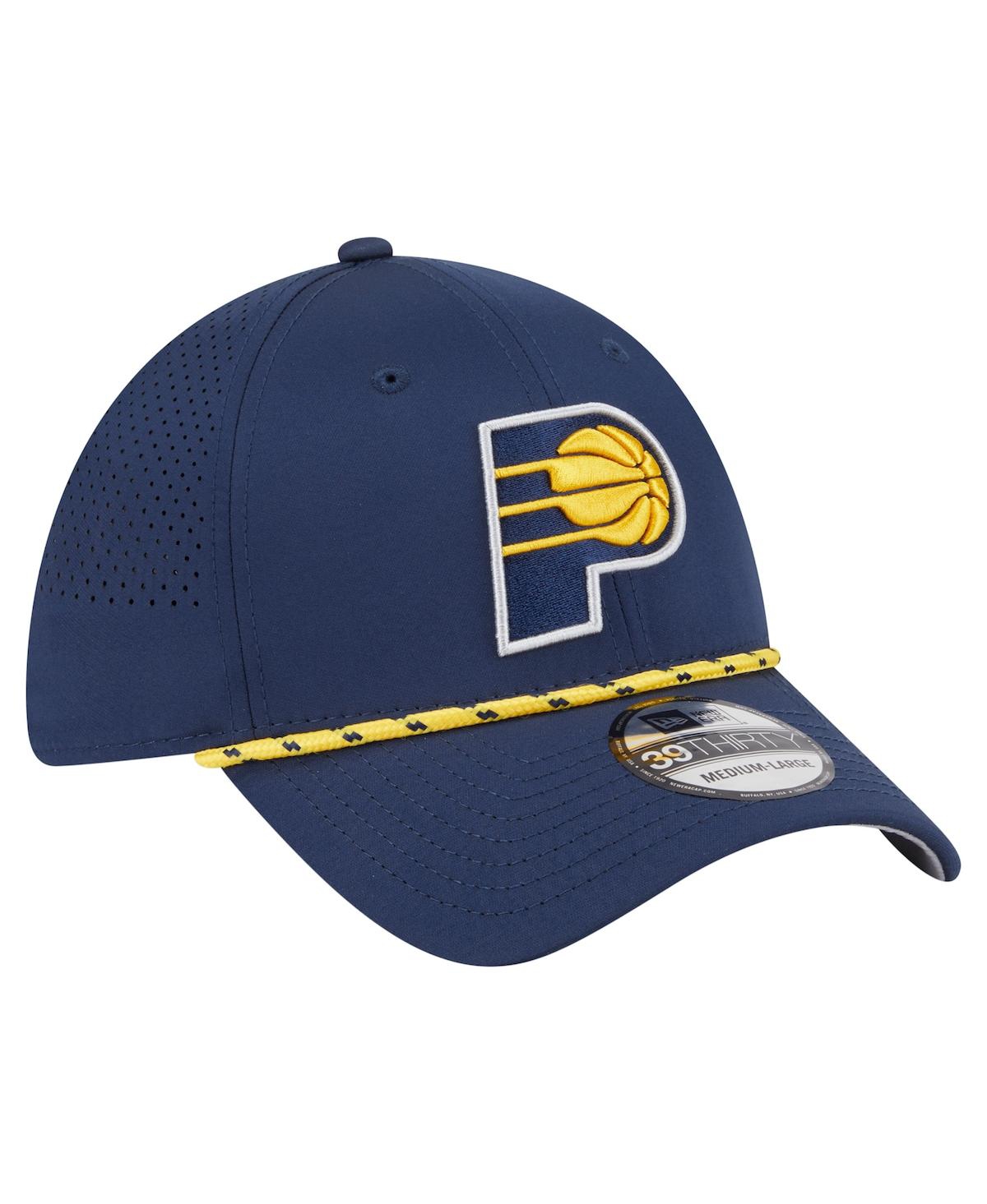 New Era Men's Navy Indiana Pacers Featherweight Poly Rope Flex 39Thirty Hat