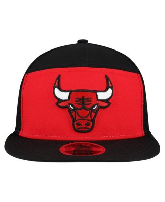 Men's Red/Black Chicago Bulls Outdoor Split Panel 9FIFTY Snapback Hat