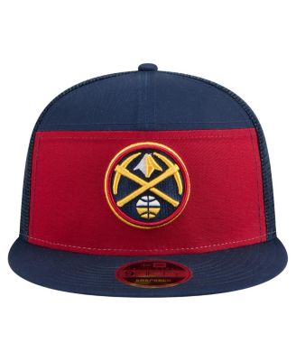 Men's Red/Navy Denver Nuggets Outdoor Split Panel 9FIFTY Snapback Hat