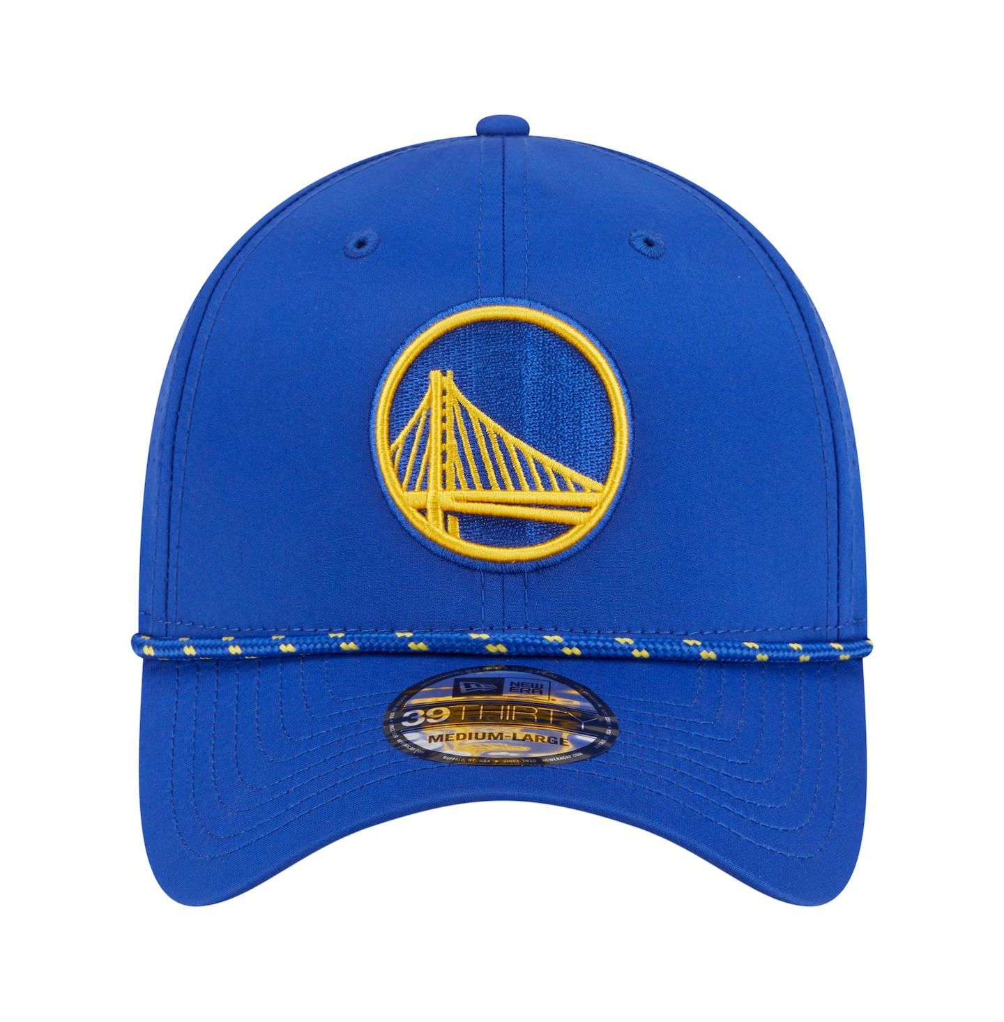Мужская кепка New Era Royal Golden State Warriors Featherweight Poly Rope Flex 39Thirty Hat — фото 4