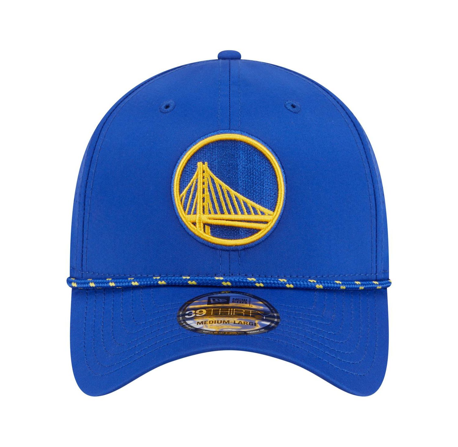Men's Royal Golden State Warriors Featherweight Poly Rope Flex 39Thirty Hat