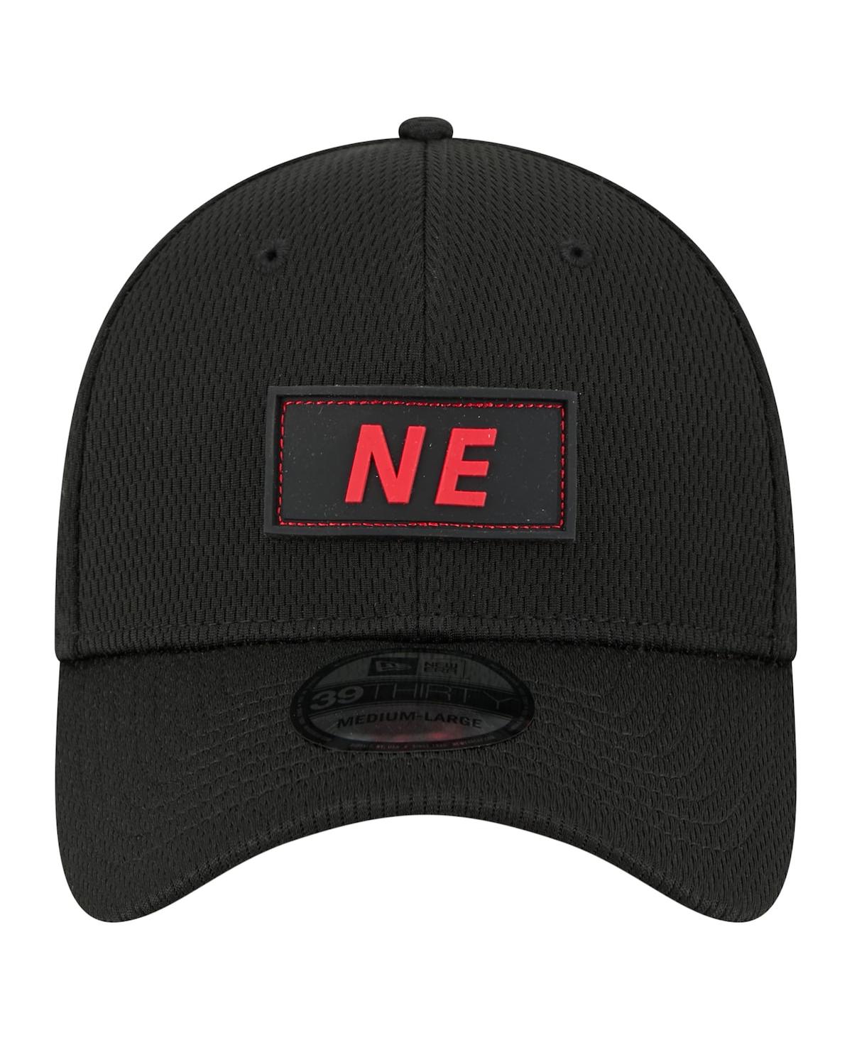 New Era Men's Black England Patriots Scoreboard 39THIRTY Flex Hat