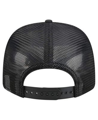 Men's Black Philadelphia 76ers Quilted 9SEVENTY Trucker Adjustable Hat