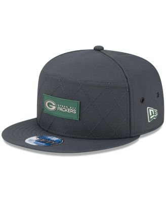 New Era - Men's Charcoal Green Bay Packers 2025 Sideline Cold Weather Split Panel 9FIFTY Snapback Hat