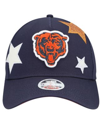 Women's Navy Chicago Bears Bear Stardom 9FORTY A-Frame Adjustable Hat