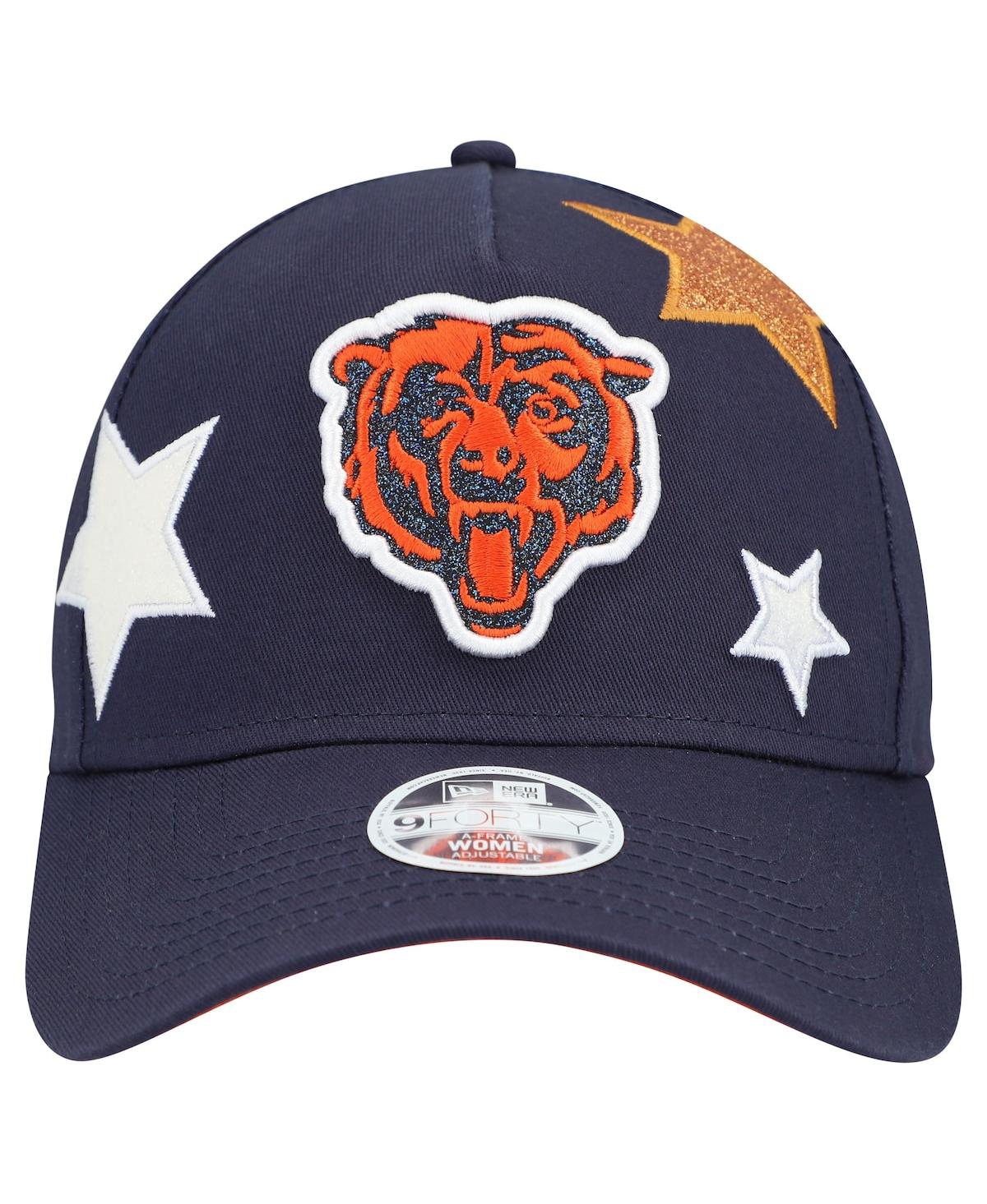 New Era Women's Navy Chicago Bears Bear Stardom 9forty A-frame Adjustable Hat In Blue