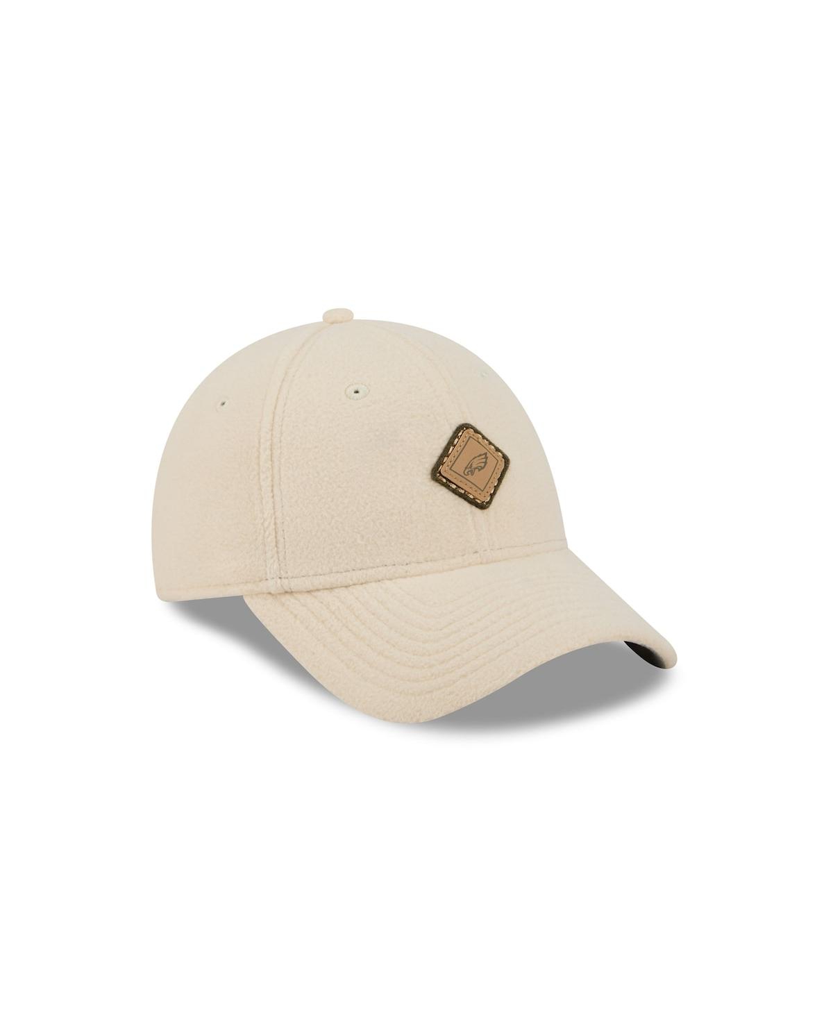 New Era Women's Cream Philadelphia Eagles Comfy 9forty Adjustable Hat In Neutral