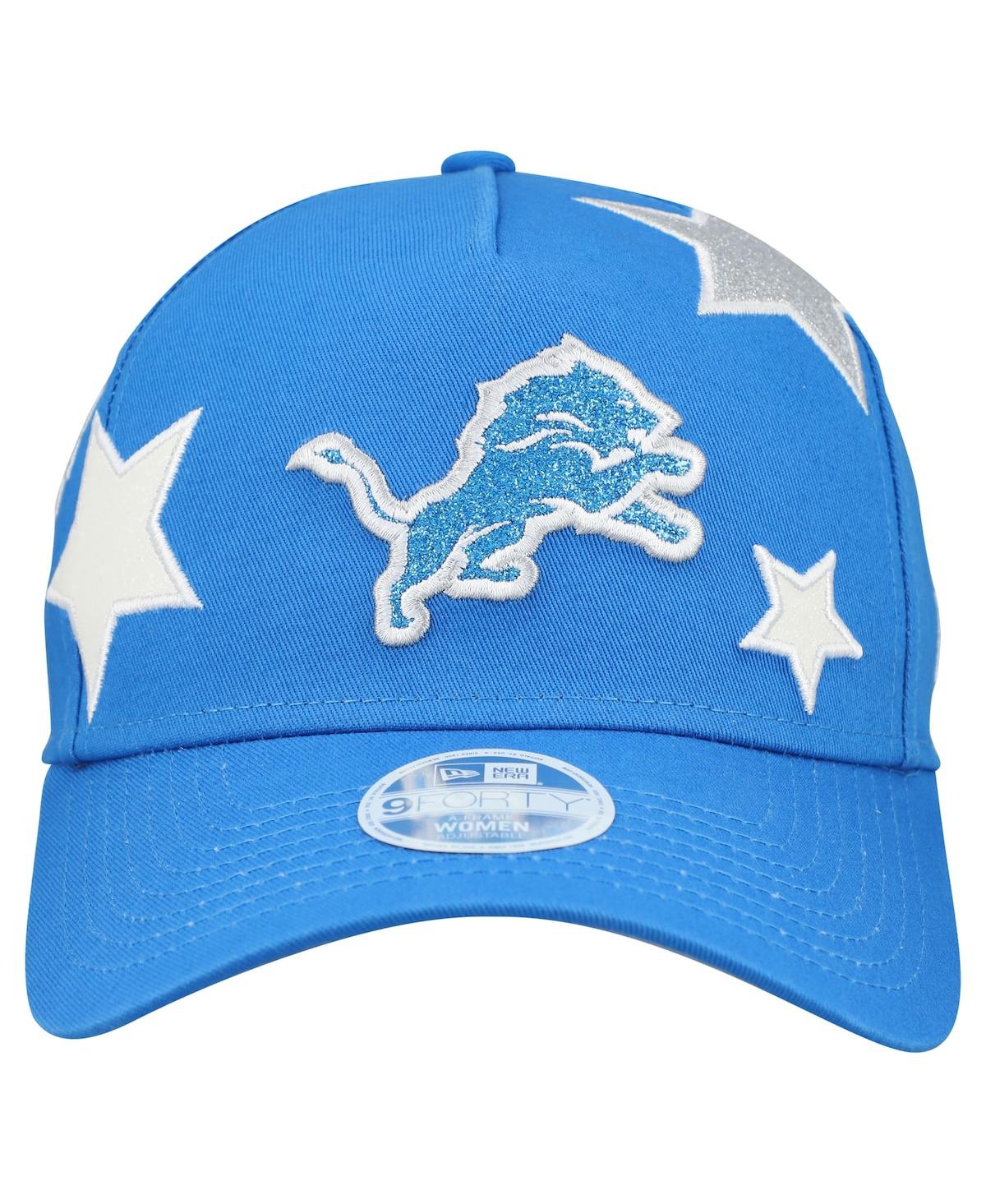New Era Women's Blue Detroit Lions Stardom A-frame 9forty Adjustable Hat In Blue
