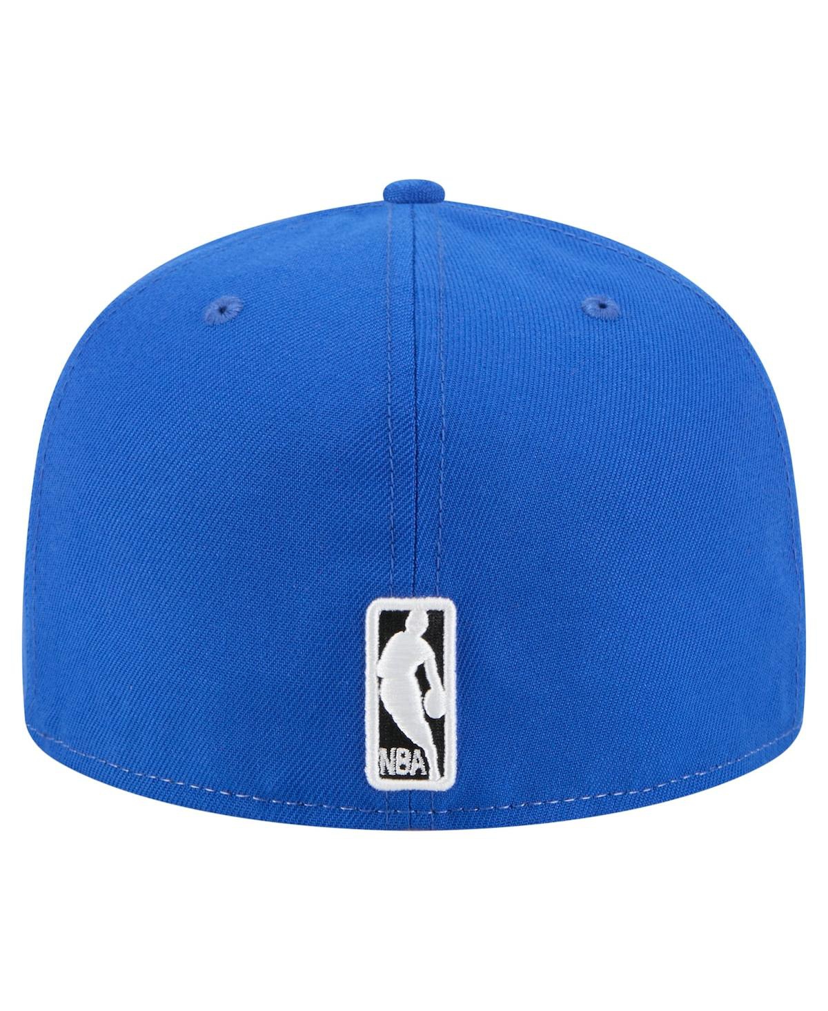 New Era Men's White/Blue Dallas Mavericks Repeat 59Fifty Fitted Hat