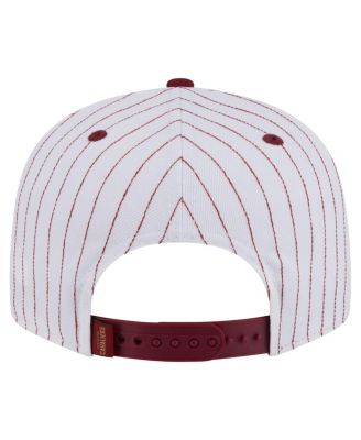 Men's White Cleveland Cavaliers Deceptor Pinstripe 9FIFTY Snapback Hat