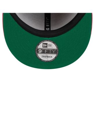 Men's Red/Navy Los Angeles Angels Retro Split Corduroy Snapback Hat