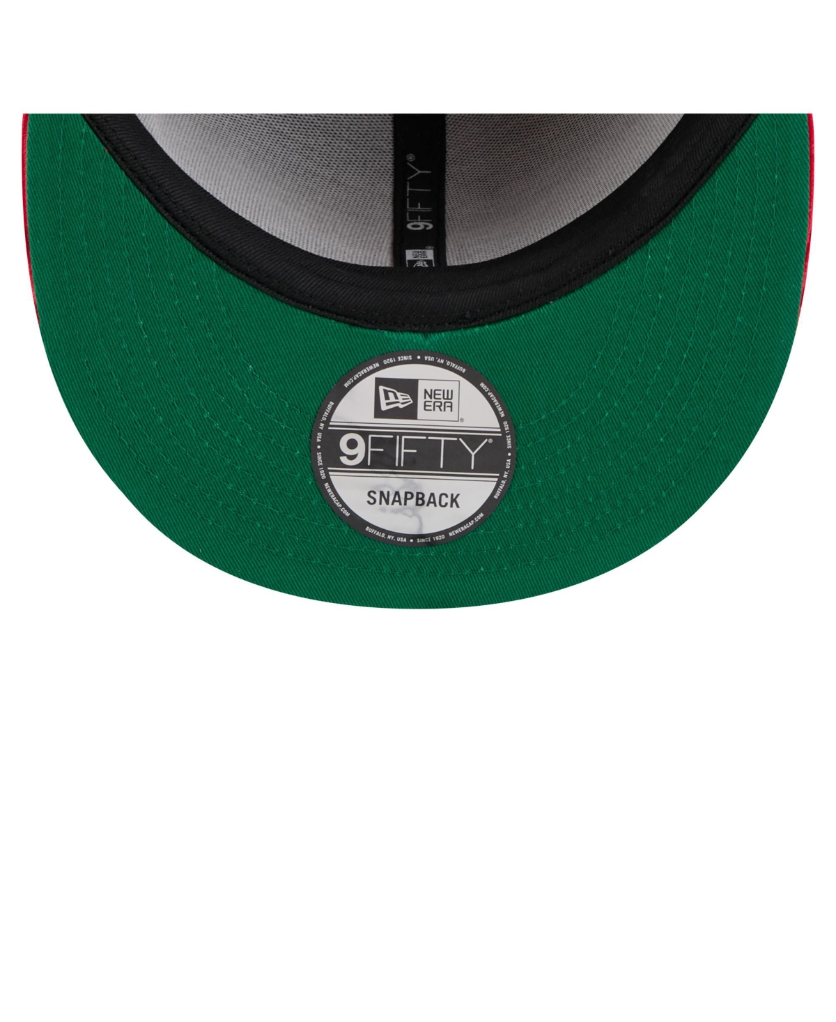 New Era Men's Red/Navy Los Angeles Angels Retro Split Corduroy Snapback Hat