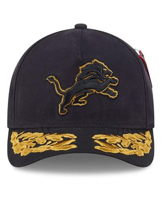 x Alpha Men's Industries Black Detroit Lions A-Frame 9FORTY Adjustable Hat