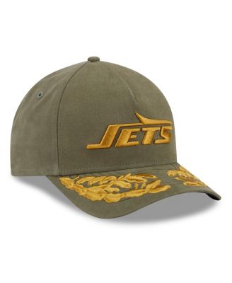x Alpha Men's Industries Olive New York Jets A-Frame 9FORTY Adjustable Hat