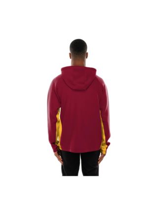 Men's Burgundy Washington Commanders Combine Authentic Raglan Scuba Full-Zip Hoodie