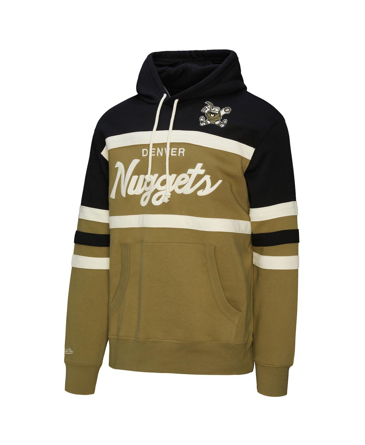 Mitchell & Ness Men's Olive/Black Denver Nuggets Double Clutch Head Coach Hoodie