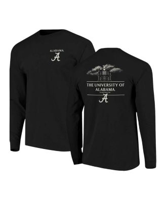 Men's Black Alabama Crimson Tide Comfort Colors Campus Nights Long Sleeve T-Shirt