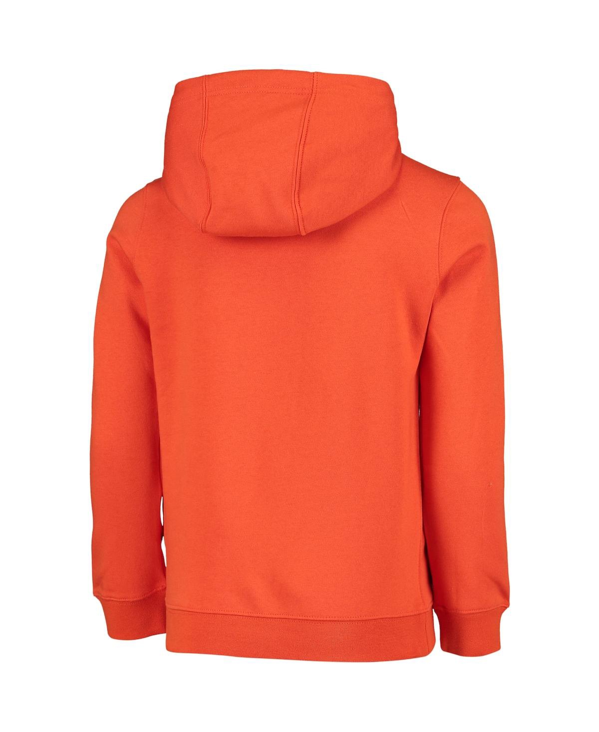 Nike Big Boys and Girls Orange Clemson Tigers Stadium Club Fleece Pullover Hoodie