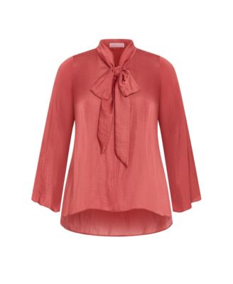 Plus Size Mahalia Neck Tie Top