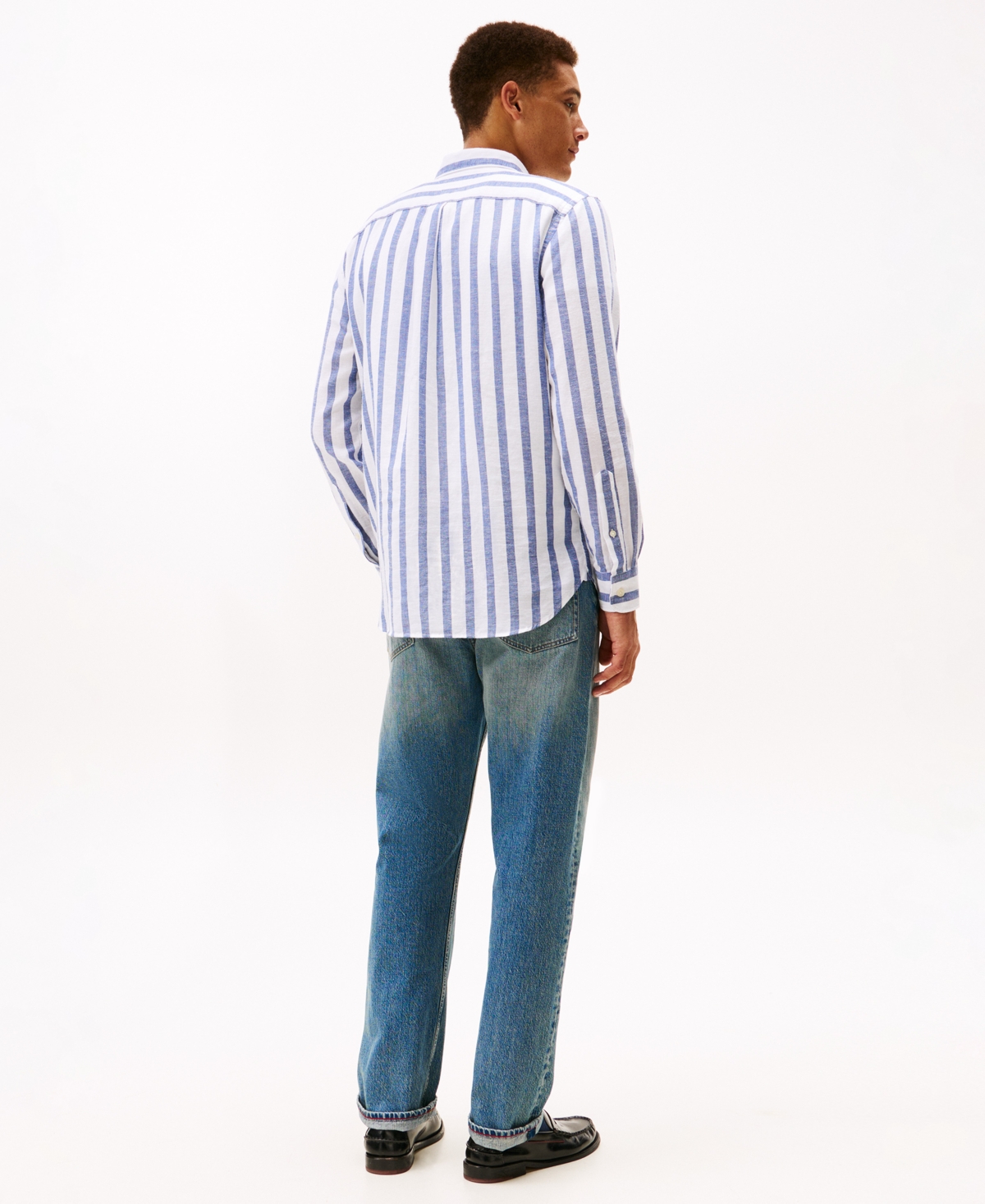 Tommy Hilfiger Men's Twill Striped Relaxed Fit Shirt In Multi