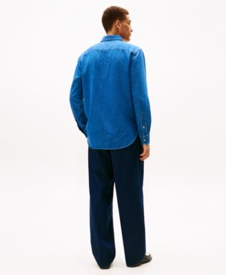 Men's Denim Long-Sleeve Shirt